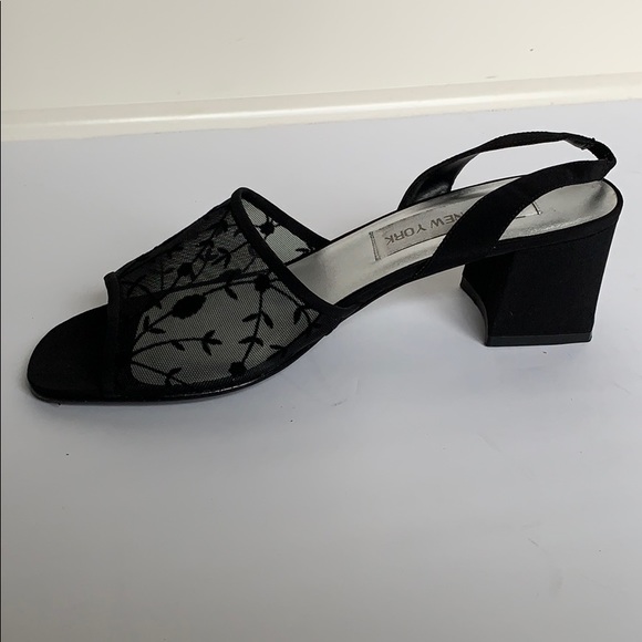 Jones New York Shoes Vintage Jones New York Black Mesh Heels Poshmark